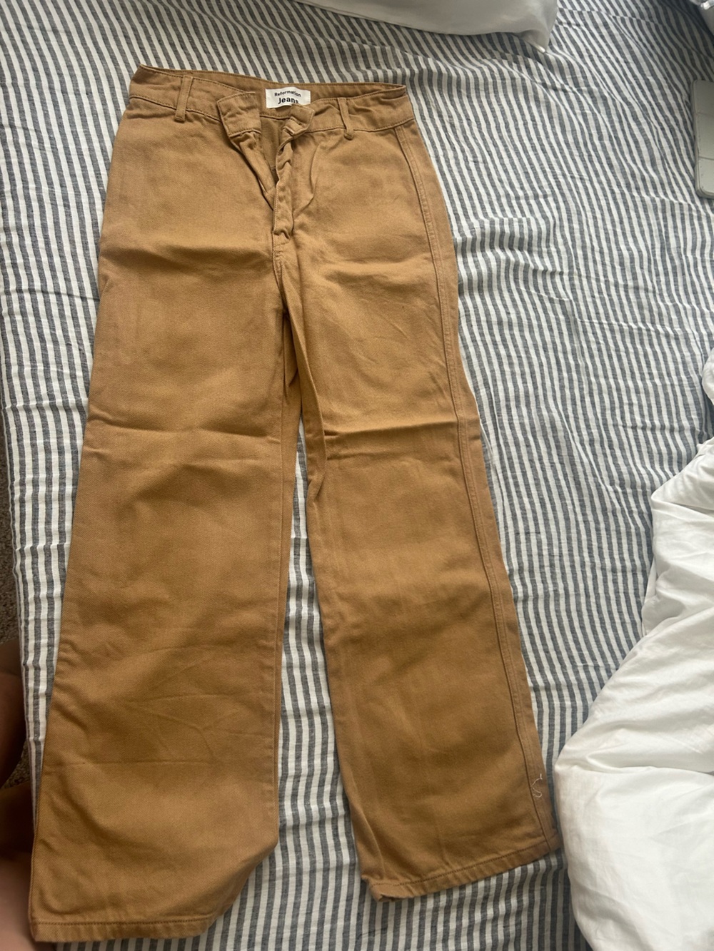 Reformation Wide Leg Marine Jeans